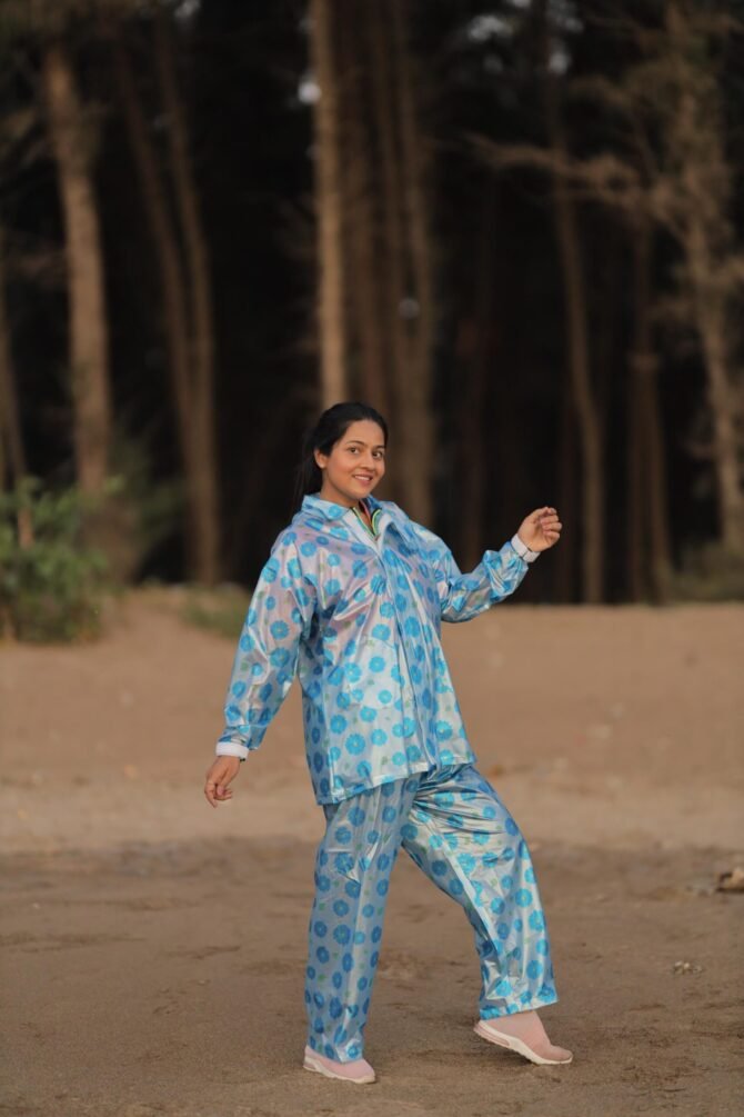 FLORAL SUIT RAINCOAT